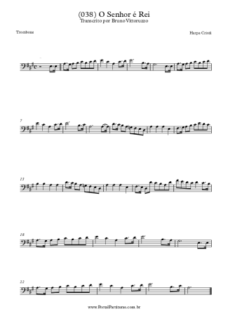 Harpa Cristã (038) O Senhor É Rei score for Trombone