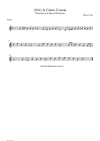 Harpa Cristã (041) A Cristo Coroai score for Flute