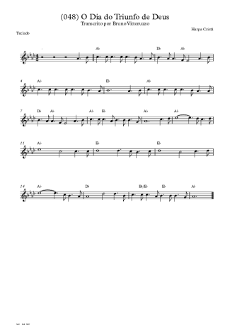 Harpa Cristã (048) O Dia Do Triunfo De Deus score for Keyboard
