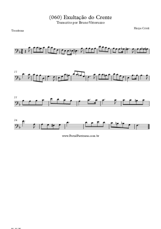 Harpa Cristã (060) Exultação Do Crente score for Trombone