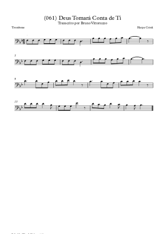 Harpa Cristã (061) Deus Tomará Conta De Ti score for Trombone