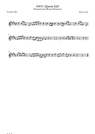 Harpa Cristã (065) Quem Irá score for Trumpet