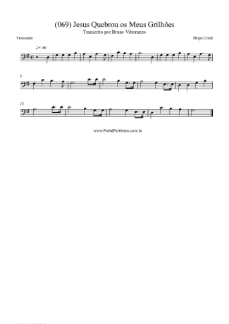 Harpa Cristã (069) Jesus Quebrou Os Meus Grilhões score for Cello