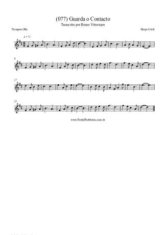Harpa Cristã (077) Guarda O Contacto score for Trumpet