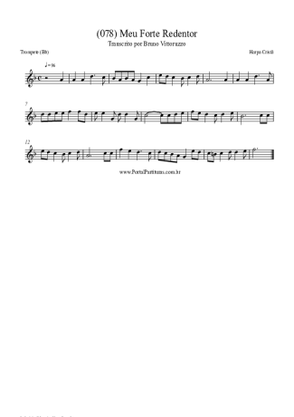 Harpa Cristã (078) Meu Forte Redentor score for Trumpet