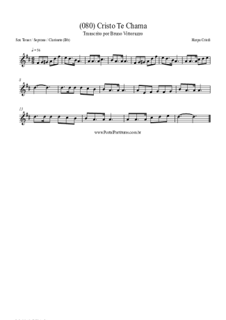 Harpa Cristã (080) Cristo Te Chama score for Clarinet (Bb)