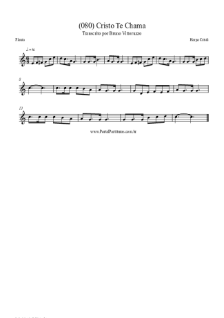 Harpa Cristã (080) Cristo Te Chama score for Flute