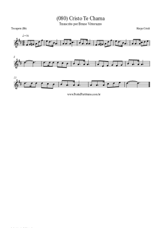 Harpa Cristã (080) Cristo Te Chama score for Trumpet