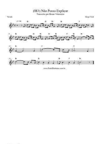 Harpa Cristã (083) Não Posso Explicar score for Keyboard