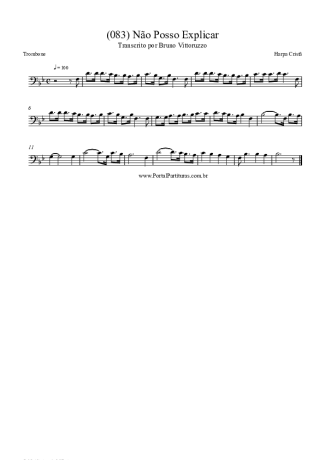 Harpa Cristã (083) Não Posso Explicar score for Trombone