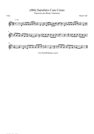Harpa Cristã (086) Satisfeito Com Cristo score for Harmonica