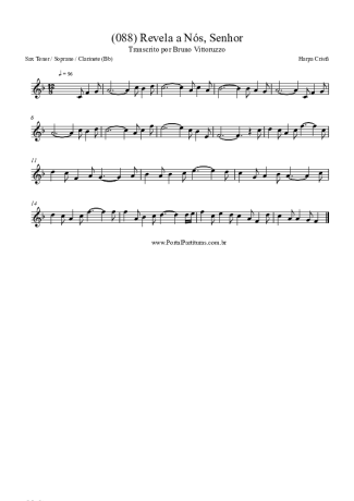 Harpa Cristã (088) Revela A Nós Senhor score for Clarinet (Bb)