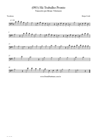 Harpa Cristã (093) Há Trabalho Pronto score for Trombone