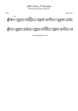 Harpa Cristã (095) Ouve Ó Pecador score for Flute