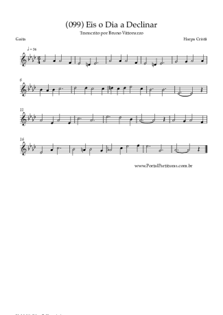 Harpa Cristã (099) Eis O Dia A Declinar score for Harmonica