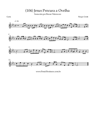 Harpa Cristã (104) Jesus Procura A Ovelha score for Harmonica