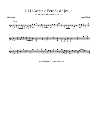 Harpa Cristã (114) Aceita O Perdão De Jesus score for Cello