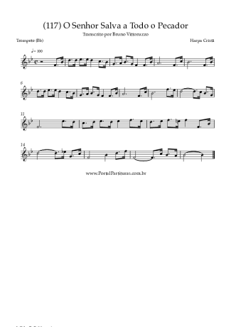 Harpa Cristã (117) O Senhor Salva A Todo O Pecador score for Trumpet