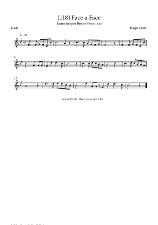 Harpa Cristã (118) Face A Face score for Harmonica