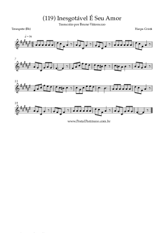Harpa Cristã (119) Inesgotável É Seu Amor score for Trumpet