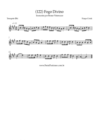 Harpa Cristã (122) Fogo Divino score for Trumpet