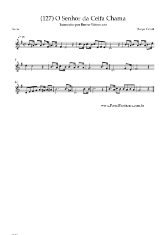 Harpa Cristã (127) O Senhor Da Ceifa Chama score for Harmonica