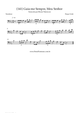 Harpa Cristã (141) Guia Me Sempre Meu Senhor score for Trombone