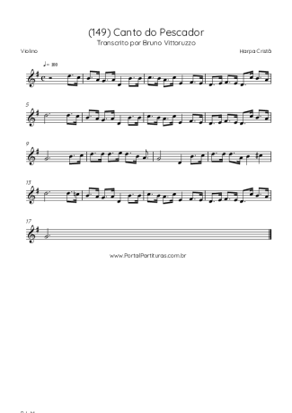 Harpa Cristã (149) Canto Do Pescador score for Violin