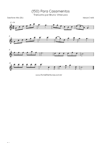 Harpa Cristã (150) Para Casamentos score for Alto Saxophone