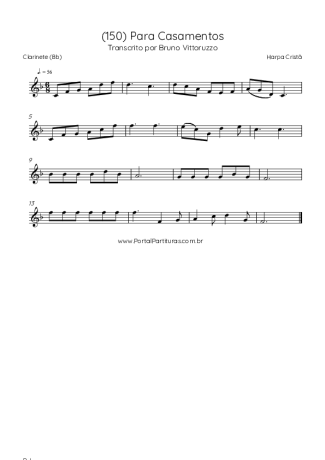 Harpa Cristã (150) Para Casamentos score for Clarinet (Bb)