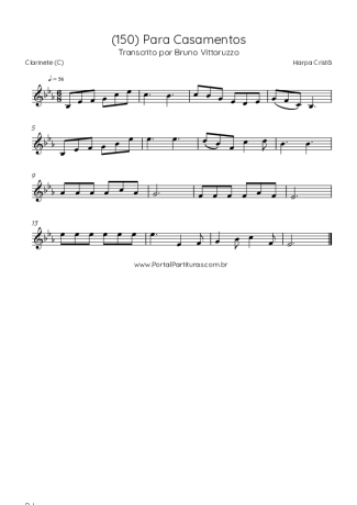 Harpa Cristã (150) Para Casamentos score for Clarinet (C)