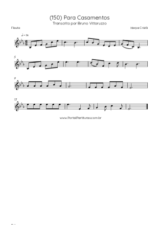 Harpa Cristã (150) Para Casamentos score for Flute