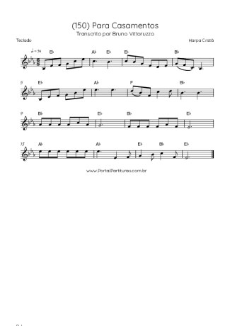 Harpa Cristã (150) Para Casamentos score for Keyboard