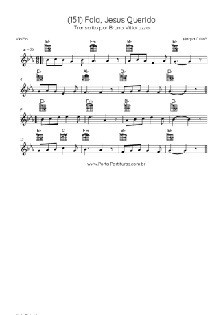 Harpa Cristã (151) Fala Jesus Querido score for Acoustic Guitar
