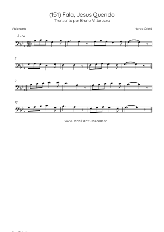 Harpa Cristã (151) Fala Jesus Querido score for Cello