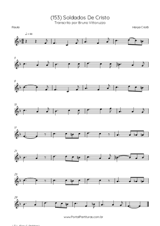 Harpa Cristã (153) Soldados De Cristo score for Flute