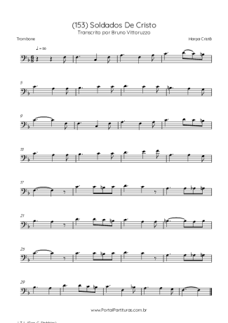 Harpa Cristã (153) Soldados De Cristo score for Trombone