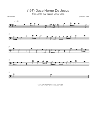 Harpa Cristã (154) Doce Nome De Jesus score for Cello