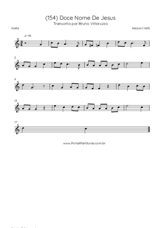 Harpa Cristã (154) Doce Nome De Jesus score for Harmonica