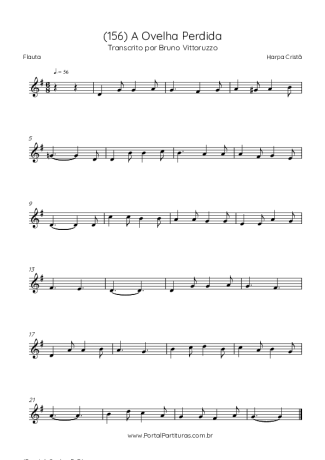 Harpa Cristã (156) A Ovelha Perdida score for Flute