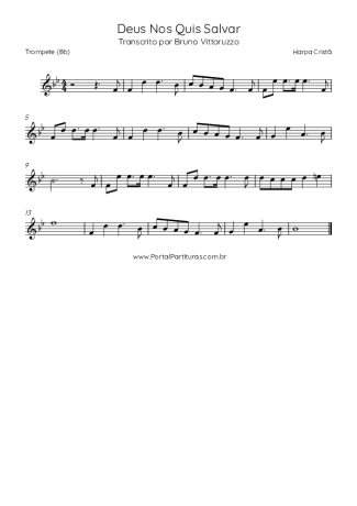 Harpa Cristã (160) Deus Nos Quis Salvar score for Trumpet