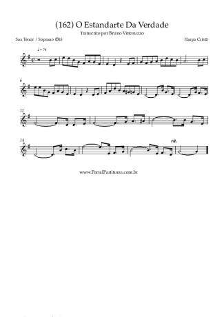 Harpa Cristã (162) O Estandarte Da Verdade score for Tenor Saxophone Soprano (Bb)