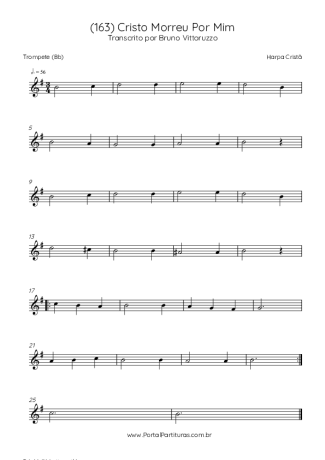 Harpa Cristã (163) Cristo Morreu Por Mim score for Trumpet