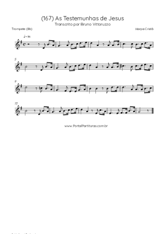 Harpa Cristã (167) As Testemunhas De Jesus score for Trumpet