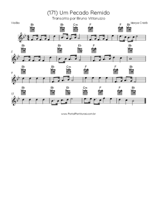 Harpa Cristã (171) Um Pecado Remido score for Acoustic Guitar