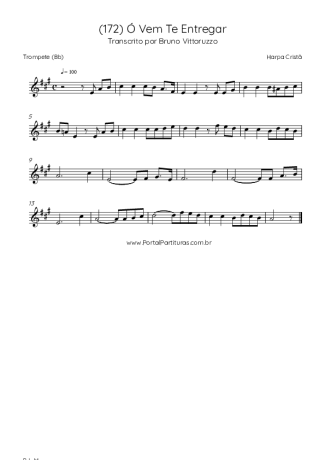 Harpa Cristã (172) Ó Vem Te Entregar score for Trumpet
