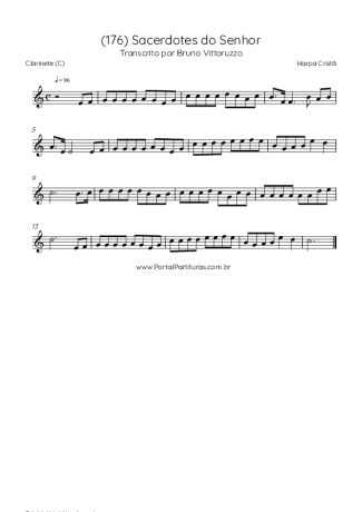 Harpa Cristã (176) Sacerdotes Do Senhor score for Clarinet (C)
