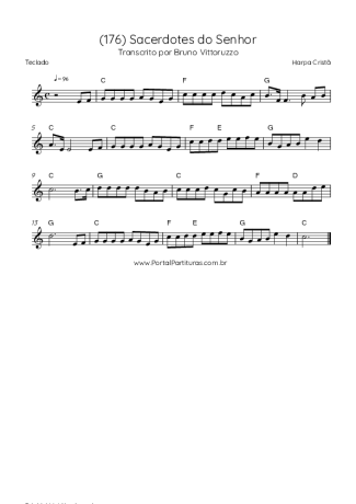 Harpa Cristã (176) Sacerdotes Do Senhor score for Keyboard