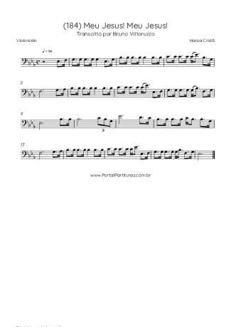 Harpa Cristã (184) Meu Jesus! Meu Jesus! score for Cello
