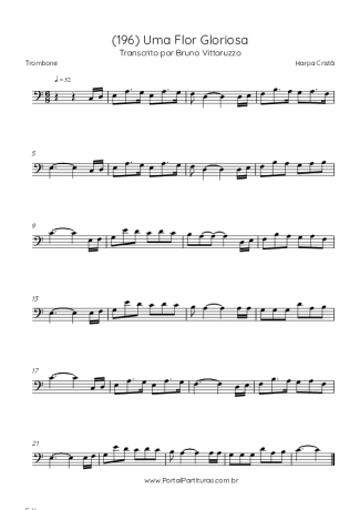 Harpa Cristã (196) Uma Flor Gloriosa score for Trombone